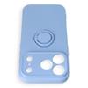 Etui na iPhone 18 Pro / 17 Pro Silicone Ring jasno niebieskie