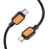 Kabel USB C do USB C Hoco 3A 60W 1 m X108 czarny