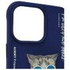 NIMMY futerał GLASSES COOL CAT do IPHONE 15 Pro Max niebieski
