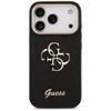 GUESS futerał do IPHONE 17 Pro GUHCP17LHG4SGCK (Fixed Glitter Big 4G Metal Frame) czarny