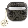 Etui na słuchawki Guess do Apple AirPods 4 (PU 4G W / Charm) brązowe
