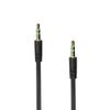 Kabel AUX Jack 3,5 mm (męski) do Jack 3,5 mm (męski) BOX 1m czarny