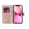 Etui z klapką na Samsung A13 5G / A04S Mezzo Book drzewo złoto-różowe