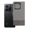 Etui z klapką na Xiaomi Redmi Note 14 5G Gomma Book szare
