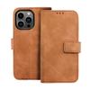 Etui z klapką na iPhone 13 Tender Book brązowe