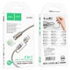 Kabel USB A / USB C do LED light Hoco 0,3 m UA38C złoty