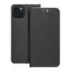 Etui z klapką na iPhone 15 PLUS Luna Book Carbon czarne