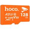 Karta pamięci microSD 128GB class 10 UH-1 U3 V3 A2 Hoco pomarańczowa