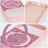 Etui na iPhone 18 Pro / 17 Pro Quartz Circle Stand Mag Cover różowe