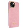 GUESS futerał do IPHONE 13 / 14 / 15 GUHCP14SHGCRHP (Croco Collection) różowy