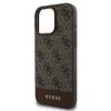 GUESS futerał do IPHONE 16 Pro Max GUHCP16XG4GLBR (PC/TPU 4G PU Bottom Stripe) brązowy