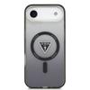 GUESS futerał do IPHONE 17 Air kompatybilny z MagSafe GUHMP17MHGTMLCGK (IML Gradient W/ Triangle Logo) czarny