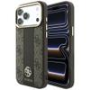 GUESS futerał do IPHONE 18 Pro Max/17 Pro Max kompatybilny z MagSafe (Stripe Round and Classic Logos 4G) brązowy