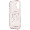 KARL LAGERFELD futerał do IPHONE 16 KLHCP16SHKHDCELP (IML Rhinestones S K Head) różowy