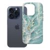 Etui na iPhone 15 PRO Forcell F-Protect Mirage zgodne z MagSafe Military Drop-Test green marble