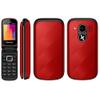MAXCOM telefon dla seniora z klapką MM815 czerwony