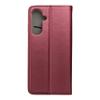 Etui z klapką na Samsung A17 Smart Magneto burgundowe