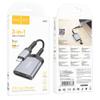 Czytnik kart SD / TF Hoco USB C UA25 szary