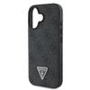 GUESS futerał do IPHONE 16 GUHCP16SP4TDPK (PU Leather 4G Triangle Strass) czarny