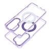 Etui na Samsung S26 Frame Circle Stand zgodne z MagSafe fioletowe