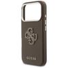 GUESS futerał do IPHONE 17 Pro GUHCP17L5PS4RGGW (PU FW Resin Logo) brązowy