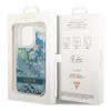 GUESS futerał do IPHONE 14 Pro GUHCP14LLFLSN (Liqide Glitter Flower) zielony