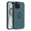 Futerał do iPhone 15 Silicone Ring zielony