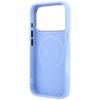GUESS futerał do IPHONE 18 Pro/17 Pro kompatybilny z MagSafe (Saffiano Peony Ring) jasnoniebieski