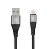 Kabel USB A do Lightning Blue Star 2,4A z oplotem 1,2 m TFK-DC-003 czarny