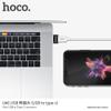 Adapter OTG USB A do USB C Hoco UA6 czarny