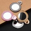Stojak na telefon CIRCLE MIRROR - naklejany - czarny