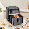 Frytkownica beztłuszczowa Air Fryer Hoco z ekranem dotykowym 8L 1700W HE20 czarna