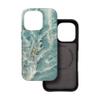 Etui na iPhone 15 PRO MAX Forcell F-Protect Mirage zgodne z MagSafe Military Drop-Test green marble