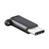 Adapter Micro USB (żeński) do Typ C (męski) [PA30] zawieszka czarny
