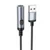 Adapter USB A do zapalniczka samochodowa Hoco 0,3 m UA30 czarny
