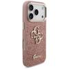 GUESS futerał do IPHONE 17 Pro GUHCP17LHG4SGCP (Fixed Glitter Big 4G Metal Frame) różowy