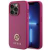 GUESS futerał do IPHONE 15 Pro GUHCP15LPS4DGPP (Strass Metal Logo) różowy