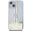 GUESS futerał do IPHONE 15 GUHCP15SLFCSEGT (Liquid Glitter Gold Stripes) transparentny