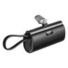 Powerbank Forcell F-Energy Power Plug F5K3 PD 20W 5000 mAh z wbudowanym złączem Lightning czarny