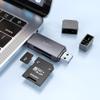 Czytnik kart SD / TF Hoco USB A / USB C 3.0 HB45 szary