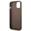 GUESS futerał do IPHONE 13 / 14 / 15 GUHCP14S4GMGBR (4G Big Metal Logo) brązowy