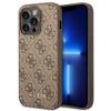 GUESS futerał do IPHONE 14 Pro GUHCP14LG4GFBR (4G Gold Logo) brązowy