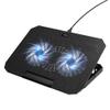 Podstawka chłodząca pod laptop regulowana 2 x USB A LED Hoco GA4 czarna