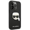 KARL LAGERFELD futerał do IPHONE 14 Pro KLHCP14LSAPKHK (Saffiano With Karl Head Patch) czarny