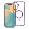 Etui na Samsung A07 / A08 Frame Clear Hybrid Mag Cover zgodny z MagSafe fioletowe