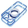 Etui na iPhone 13 PRO Frame Circle Stand zgodne z MagSafe granatowe