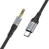 Kabel AUX USB C do Jack 3,5 mm Hoco 1 m UPA26 czarny