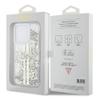 GUESS futerał do IPHONE 15 Pro Max GUHCP15XLFCSEGT (Liquid Glitter Gold Stripes) transparentny