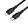 Kabel USB C do Lightning Hoco PD 27W 1 m X120 czarny