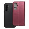 Etui z klapką na Samsung A27 Smart Magneto burgundowe